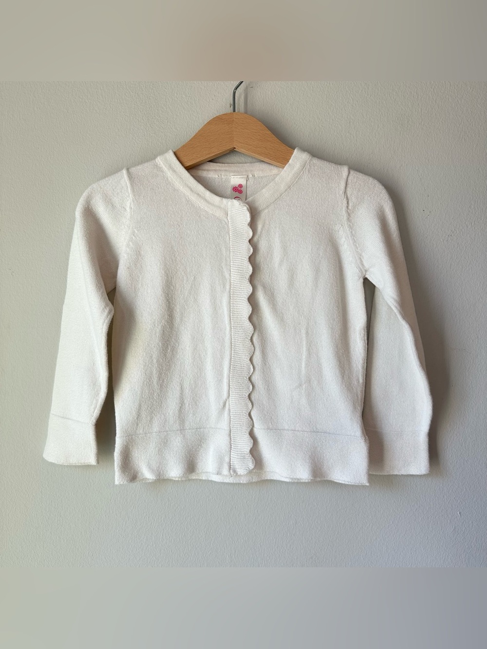 Cherokee Scalloped Cotton Knit Buttondown Cardigan Size 2T